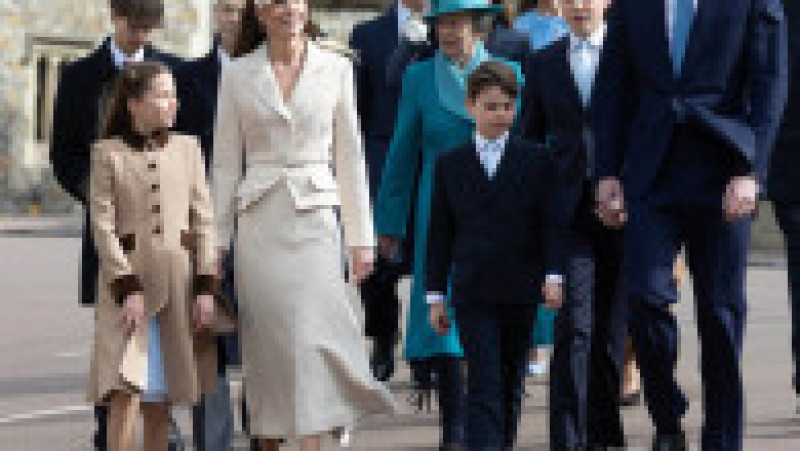 Familia regală britanică, la slujba de Paște de la Castelul Windsor. Sursa: Profimedia | Poza 4 din 8