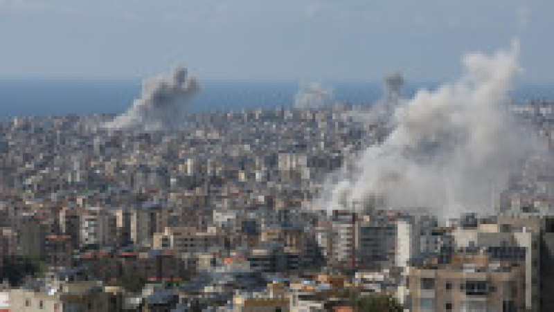 Atacuri israeliene în Liban, după anunțarea unui armistițiu între SUA și Iran. Sursa foto: Profimedia Images | Poza 1 din 9