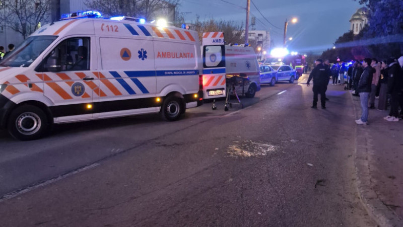 Plan Roșu de Intervenție în Constanța: incendiu generalizat la un bloc social. Foto: ISU Constanța