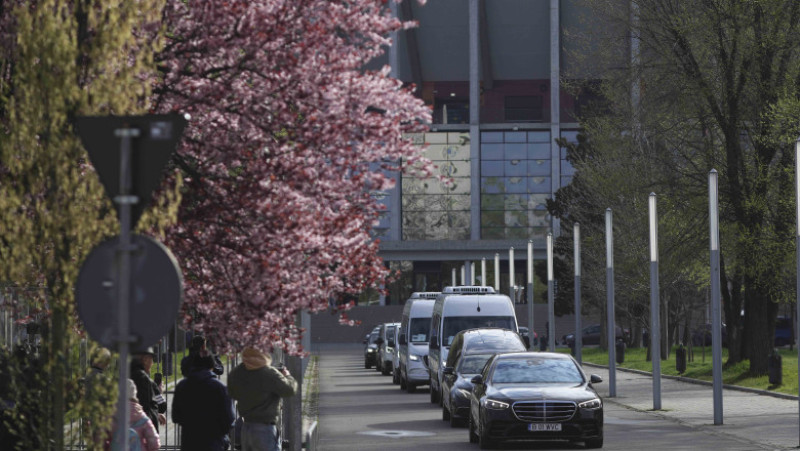 Mircea Lucescu, cel mai mare antrenor al României, înmormântat cu onoruri la Cimitirul Bellu. „A trăit pentru fotbal” 2 Funeraliile antrenorului Mircea Lucescu, in Bucuresti, 10 aprilie 2026. Inquam Photos / Octav Ganea