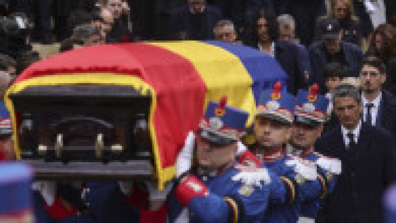 Funeraliile antrenorului Mircea Lucescu, in Bucuresti, 10 aprilie 2026. Inquam Photos / Octav Ganea | Poza 3 din 6