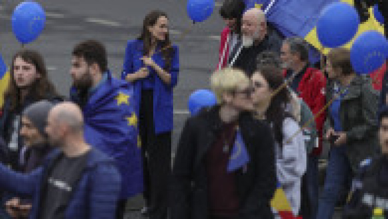  Evenimentul "Un singur drum: EUROPA!", organizat de Asociatia Mediu - Educatie - Activism, eveniment dedicat Zilei Europei, in Bucuresti, Piata Universitatii, sambata, 9 mai 2026. Foto: Inquam Photos / Octav Ganea | Poza 2 din 7