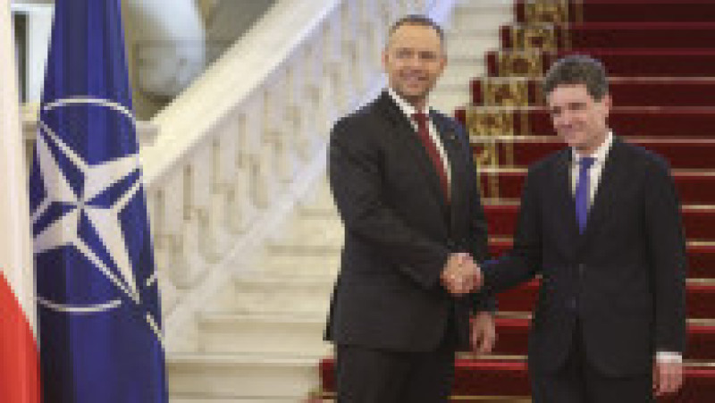 Presedintele Poloniei, Karol Nawrocki, este primit de președintele României, Nicușor Dan, la Palatul Cotroceni, 12 mai 2026. Foto: Inquam Photos / Octav Ganea | Poza 9 din 9