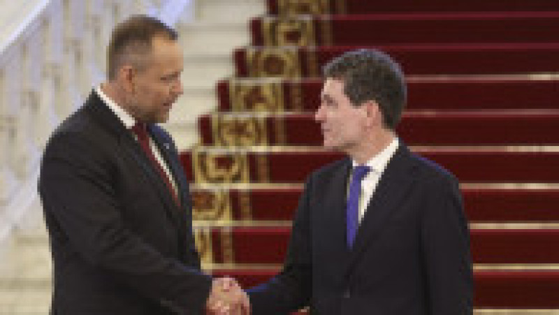 Presedintele Poloniei, Karol Nawrocki, este primit de președintele României, Nicușor Dan, la Palatul Cotroceni, 12 mai 2026. Foto: Inquam Photos / Octav Ganea | Poza 8 din 9