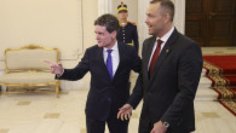 Presedintele Poloniei, Karol Nawrocki, este primit de președintele României, Nicușor Dan, la Palatul Cotroceni, 12 mai 2026. Foto: Inquam Photos / Octav Ganea | Poza 5 din 9