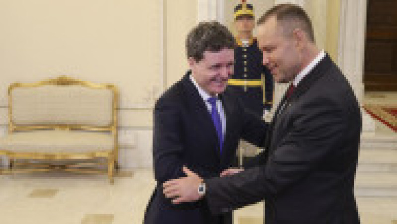 Presedintele Poloniei, Karol Nawrocki, este primit de președintele României, Nicușor Dan, la Palatul Cotroceni, 12 mai 2026. Foto: Inquam Photos / Octav Ganea | Poza 3 din 9