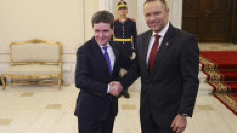 Presedintele Poloniei, Karol Nawrocki, este primit de președintele României, Nicușor Dan, la Palatul Cotroceni, 12 mai 2026. Foto: Inquam Photos / Octav Ganea | Poza 4 din 9