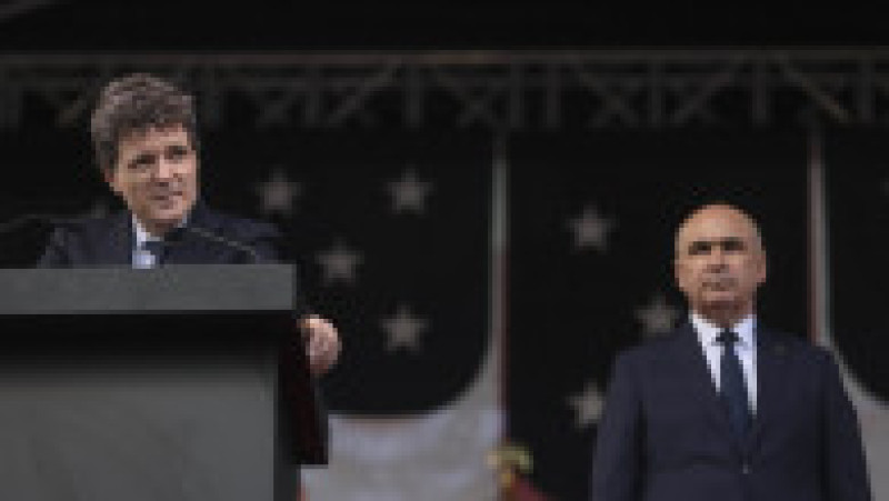 Nicușor Dan și Ilie Bolojan la recepția organizată de ambasada Statelor Unite ale Americii în România cu ocazia ZIlei Independenței (24 iunie 2026). Foto: Inquam Photos / George Călin | Poza 4 din 10