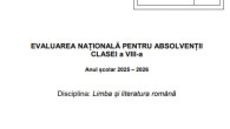 EN - subiecte romana, pagina 1 | Poza 1 din 9