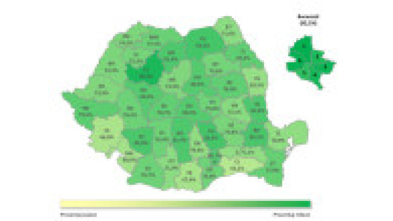 Harta mediilor de 5 la evaluarea națională 2026 | Poza 2 din 3