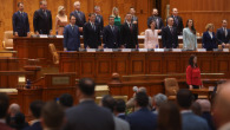 Ședința în plenul reunit al Camerei Deputaților și Senatului în care se dezbate și votează învestirea guvernului condus de Siegfried Mureșan, la Palatul Parlamentului din București, 30 septembrie 2026. Inquam Photos / George Călin | Poza 5 din 11