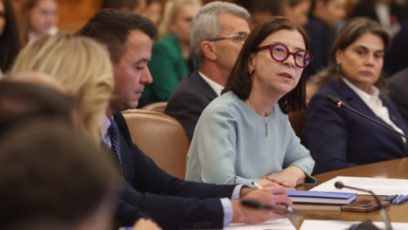 Andreea Chiș, la audierea în comisiile de specialitate a miniștrilor desemnați pentru a face parte din guvernul condus de Siegfried Mureșan, la Palatul Parlamentului din București, 29 septembrie 2026. Foto: Inquam Photos / George Călin