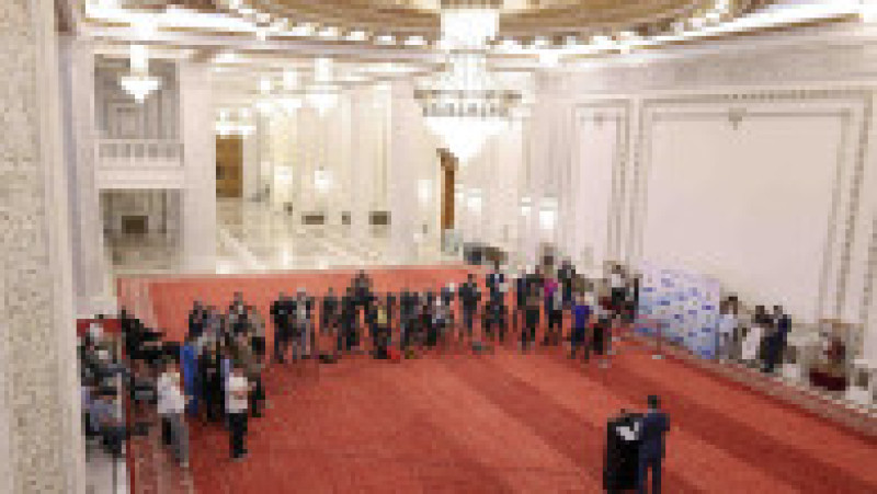 Declarații de presă susținute de Siegfried Mureșan, la Palatul Parlamentului, în București, 23 septembrie 2026. Foto: Inquam Photos / Octav Ganea | Poza 4 din 10