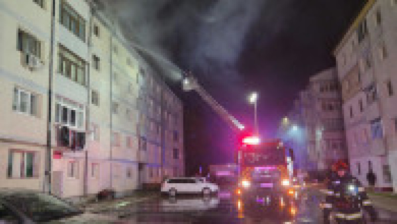 Incendiu la un bloc din Suceava: locatarii au fost evacuați. Foto: Instituția Prefectului - județul Suceava﻿/ Facebook | Poza 3 din 4