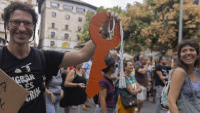 Protestatarii din Spania cer măsuri pentru criza locuințelor. Foto: Profimedia Images | Poza 12 din 19