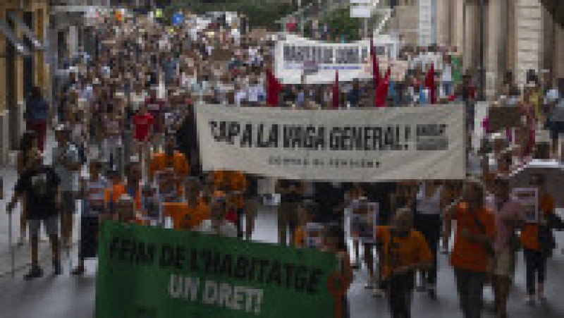 Protestatarii din Spania cer măsuri pentru criza locuințelor. Foto: Profimedia Images | Poza 10 din 19
