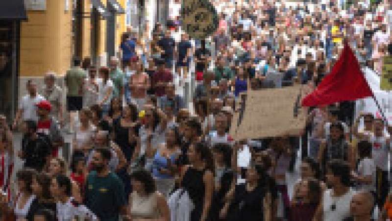 Protestatarii din Spania cer măsuri pentru criza locuințelor. Foto: Profimedia Images | Poza 8 din 19