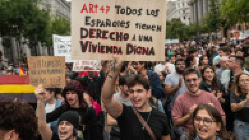 Protestatarii din Spania cer măsuri pentru criza locuințelor. Foto: Profimedia Images | Poza 7 din 19