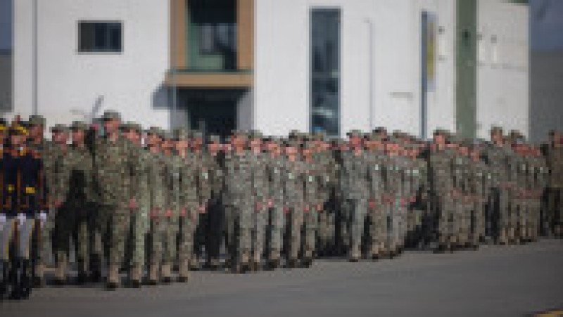 Ceremonia organizată la Baza 86 Aeriană „Locotenent Gheorghe Mociorniţă” cu prilejul Zilei Armatei Române, în comuna Borcea, județul Călărași, 25 octombrie 2026. Foto: Inquam Photos / George Călin | Poza 4 din 9