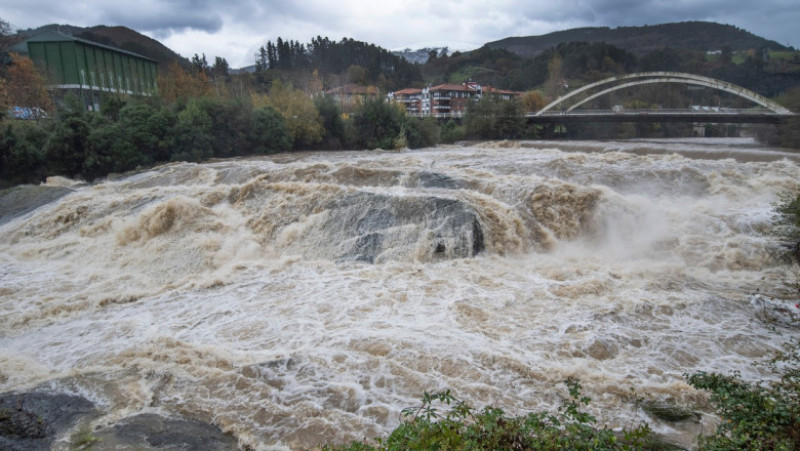 O furtună puternică a produs inundații de proporții în Spania. Foto: Profimedia
