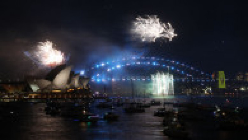 Foc de artificii la Sydney cu ocazia trecerii în Anul Nou 2022. Foto: Profimedia Images | Poza 11 din 17