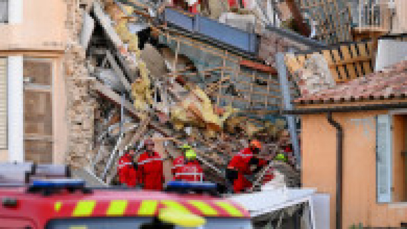 O clădire cu trei etaje s-a prăbușit în noaptea de luni spre marți în Franța. FOTO: Profimedia Images | Poza 3 din 5