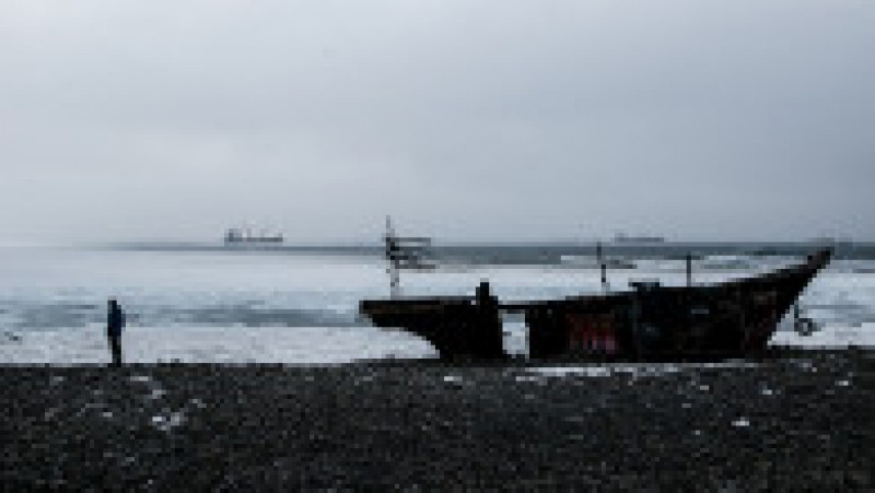 Flotila-fantomă din Coreea de Nord eșuată de-a lungul coastei rusești FOTO: The Siberian Times/ Natalya Bulkina | Poza 6 din 14
