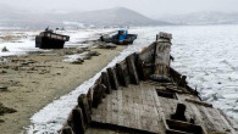 Flotila-fantomă din Coreea de Nord eșuată de-a lungul coastei rusești FOTO: The Siberian Times/ Natalya Bulkina | Poza 12 din 14