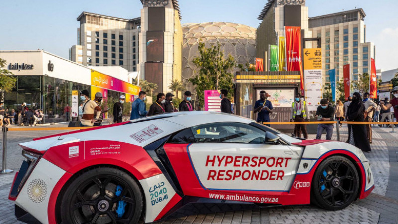 Lykan HyperSport a apărut în filmul „Fast & Furious 7”. Foto: Twitter Dubai Media Office