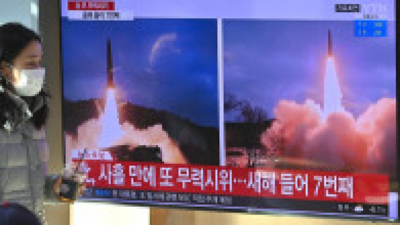 Coreea de Nord a publicat fotografii despre care spune că au fost făcute în timpul testării celei mai puternice rachete din ultimii 5 ani. Foto: Profimedia | Poza 6 din 10