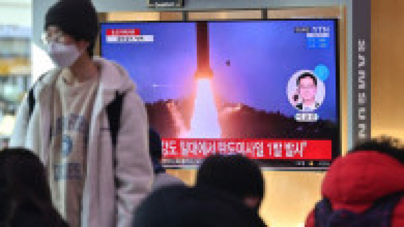 Coreea de Nord a publicat fotografii despre care spune că au fost făcute în timpul testării celei mai puternice rachete din ultimii 5 ani. Foto: Profimedia | Poza 3 din 10