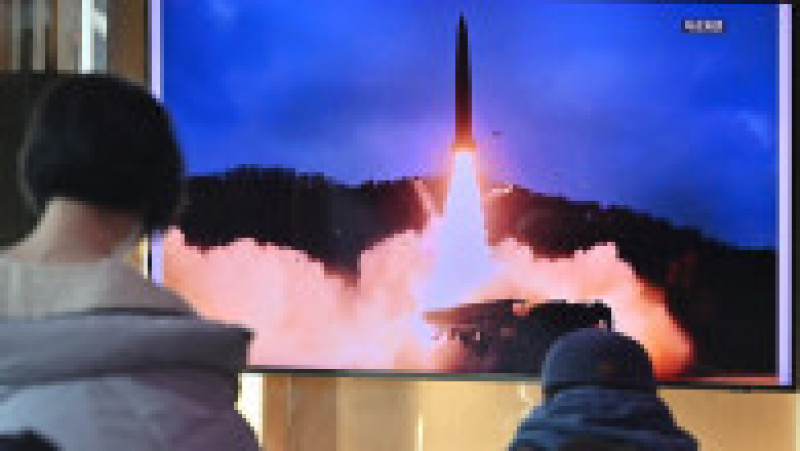 Coreea de Nord a publicat fotografii despre care spune că au fost făcute în timpul testării celei mai puternice rachete din ultimii 5 ani. Foto: Profimedia | Poza 4 din 10