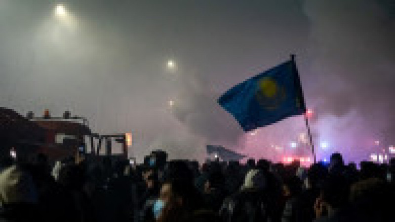 Proteste masive în cel mai mare oraș din Kazahstan. Foto: Profimedia Images | Poza 10 din 24
