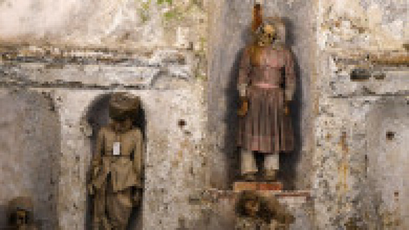 Cadavrele mumificate din Catacombele Capucinilor din Palermo FOTO: Profimedia Images | Poza 4 din 12
