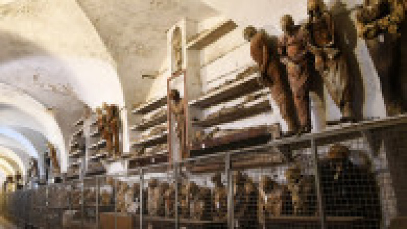 Cadavrele mumificate din Catacombele Capucinilor din Palermo FOTO: Profimedia Images | Poza 11 din 12