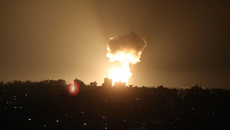 Israelul a bombardat poziții Hamas din Fâșia Gaza Foto: Profimedia Images