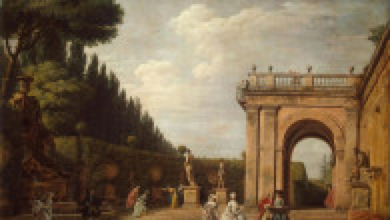 Tablou din 1749 reprezentând Villa Ludovisi Foto: Profimedia Images | Poza 9 din 11