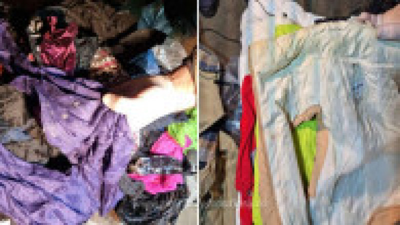 Deșeuri textile, într-un depozit din Târgu Mureș Foto: Poliția de Frontieră | Poza 2 din 4