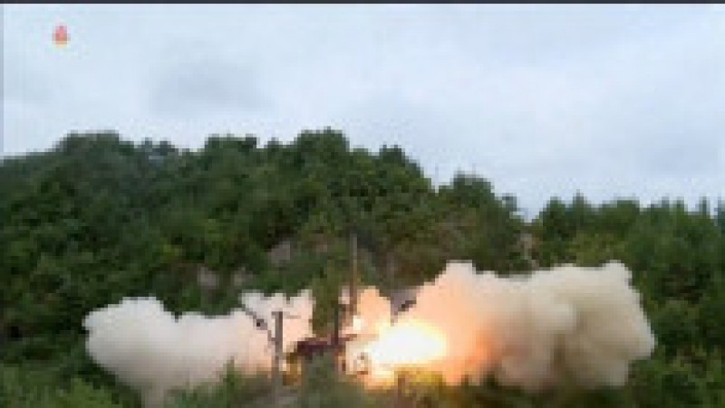 Rachetă lansată din tren de Coreea de Nord Foto: Profimedia Images | Poza 10 din 12