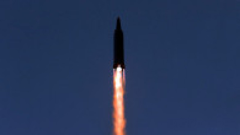 Coreea de Nord a testat o rachetă balistică în prezența liderului Kim Jong Un. Foto: Profimedia Images | Poza 6 din 6