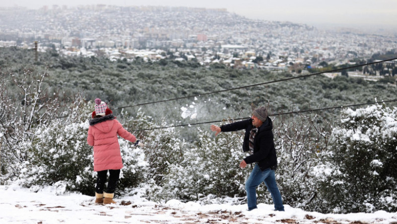 În Antalya a nins pentru prima oară după 29 de ani. FOTO: Profimedia Images