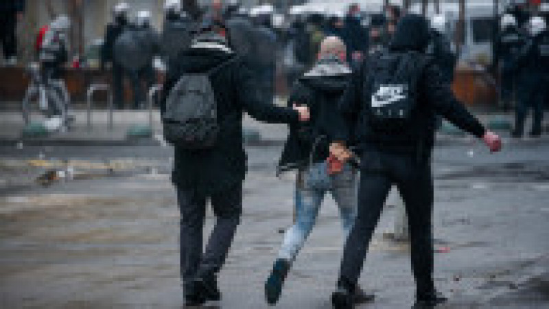 70 de arestări au fost făcute la protestul din Bruxelles Foto: Profimedia Images | Poza 20 din 27