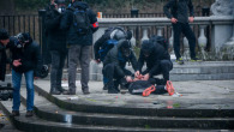 Zeci de arestări la protestul violent de la Bruxelles Foto: Profimedia Images | Poza 21 din 27