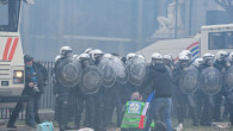 Proteste violente anti-restricții la Bruxelles Foto: Profimedia Images | Poza 25 din 27