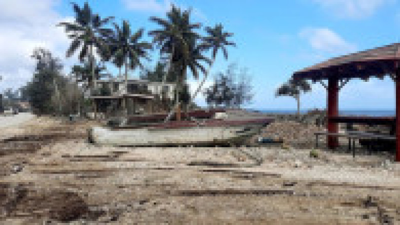 Erupția vulcanică din Tonga, imagine din 21 ianuarie 2022. Sursa foto: Profimedia Images | Poza 5 din 23