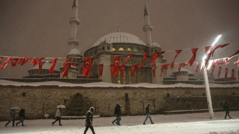 Căderi masive de zăpadă în Turcia. Foto: Profimedia Images