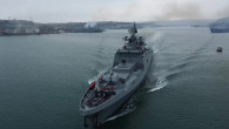 Rusia a început miercuri manevre navale de anvergură în Marea Neagră, la care participă peste 20 de nave. Foto: Profimedia Images | Poza 8 din 8