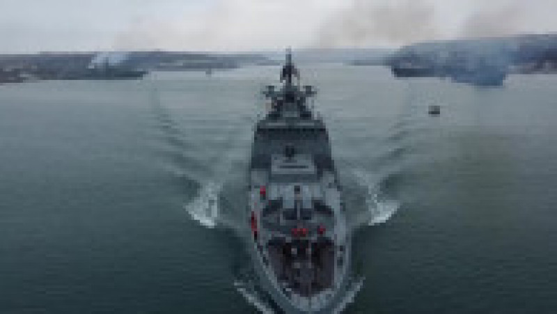 Rusia a început miercuri manevre navale de anvergură în Marea Neagră, la care participă peste 20 de nave. Foto: Profimedia Images | Poza 6 din 8