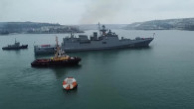 Rusia a început miercuri manevre navale de anvergură în Marea Neagră, la care participă peste 20 de nave. Foto: Profimedia Images | Poza 1 din 8