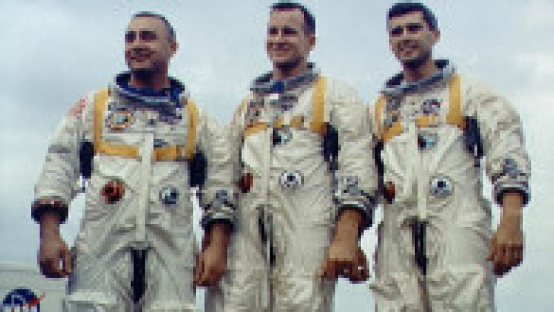 Apollo 1 este numele oficial dat ulterior misiunii Apollo/Saturn 204 (AS-204), misiune care nu a fost lansată. Modulul său de comandă (CM-012) a fost distrus de un incendiu în timpul unui test și exercițiu de antrenament la 27 ianuarie 1967. Foto: Profimedia Images | Poza 1 din 11